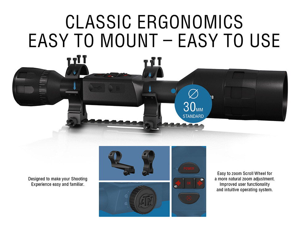 ATN ThOR 4 2x-8x Thermal Rifle Scope